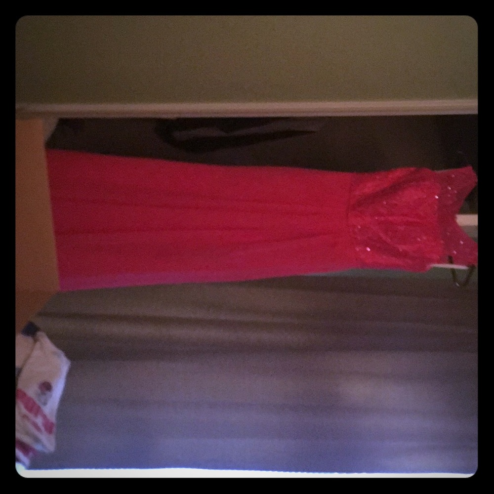 Long women’s dress. Wedding or special occasion